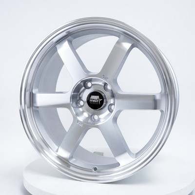 18x8.5/18x9.5 Silver Machined Wheels MST Time Attack 5x114.3 40/40 (Set of 4)  7