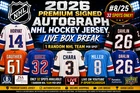 2026 PREMIUM SIGNED AUTOGRAPH NHL HOCKEY JERSEY LIVE BOX | 1 RANDOM TEAM  #8/25