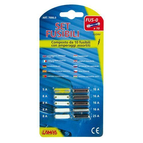 120 Pcs 12V-24V Fusibili Mini Per Auto Kit,Piccolo Fusibile A Lama