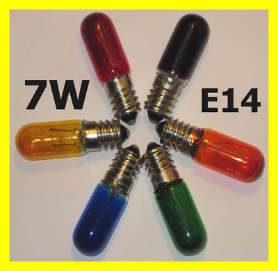 7W Glühbirne bunt rot grün gelb blau orange lila farbig