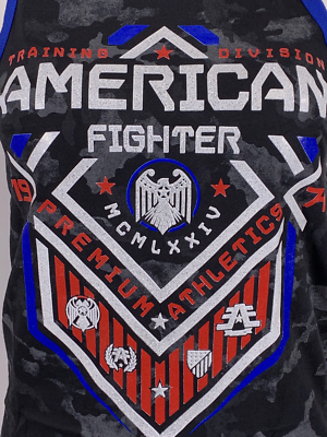 American Fighter North Dakota T-Shirt - Women's T-Shirts In Silver Black Brush Wash - Foto 3