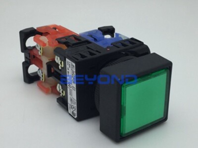 1PC NEW FOR FUJI AR22FOM-11E3G Square button switch GREEN