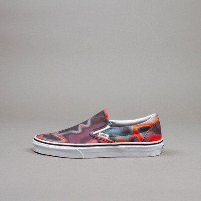 dark red slip on vans