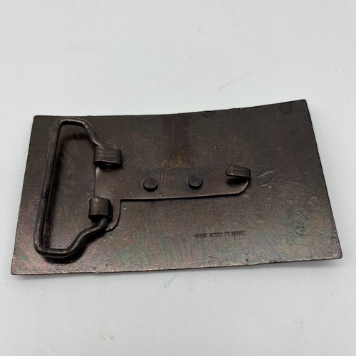 Vintage Belt Buckle Winchester Repeating Arms New Haven Conn Brass 4" x 2.25" - Picture 2 of 5
