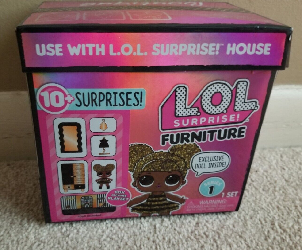 NEW LOL Surprise QUEEN BEE Boutique Doll House Furniture Set Series 1 RARE