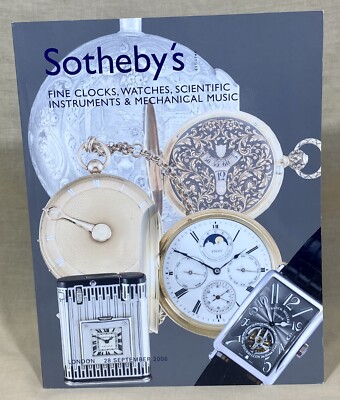 SOTHEBY'S 2006 London Auktionskatalog Uhren Uhren wissenschaftliche Instrumente /