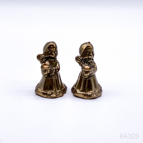 2er Set Brass Angel Candle Holder Christmas Angel Brass 6cm - Picture 5 of 7
