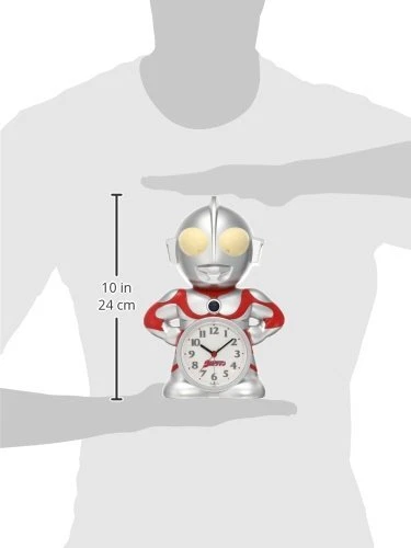 SEIKO Clock Ultraman character type Talking Alarm Clock JF336A NEW from Japan - Image 2 of 2