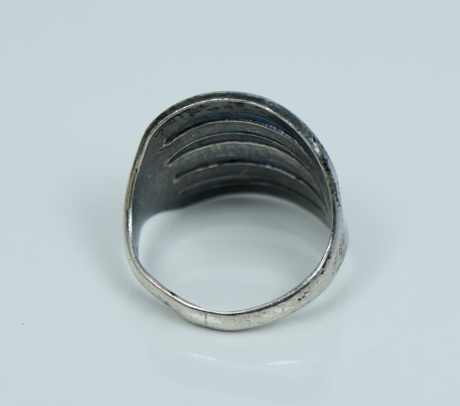 Sterling Bell Trading Post Modernist Split Band R… - image 6