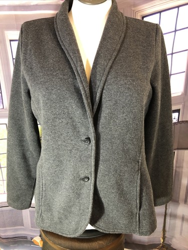 Port Authority L Gray Blazer Jacket 