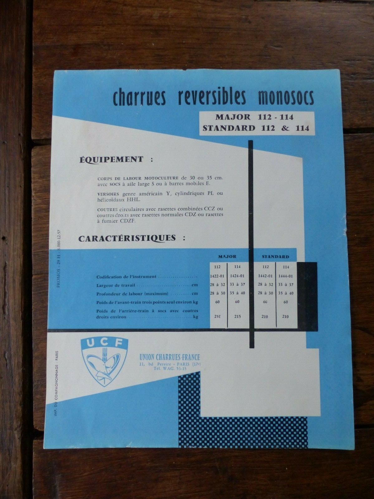 PROSPECTUS CATALOGUE AGRICOLE : hydro fourche automatic AGRAM EUR 4,00