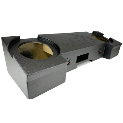 Sub Woofer Box Chevy Silverado 19-25 Crew Cab 2x12 Woofers Up Fire Ported