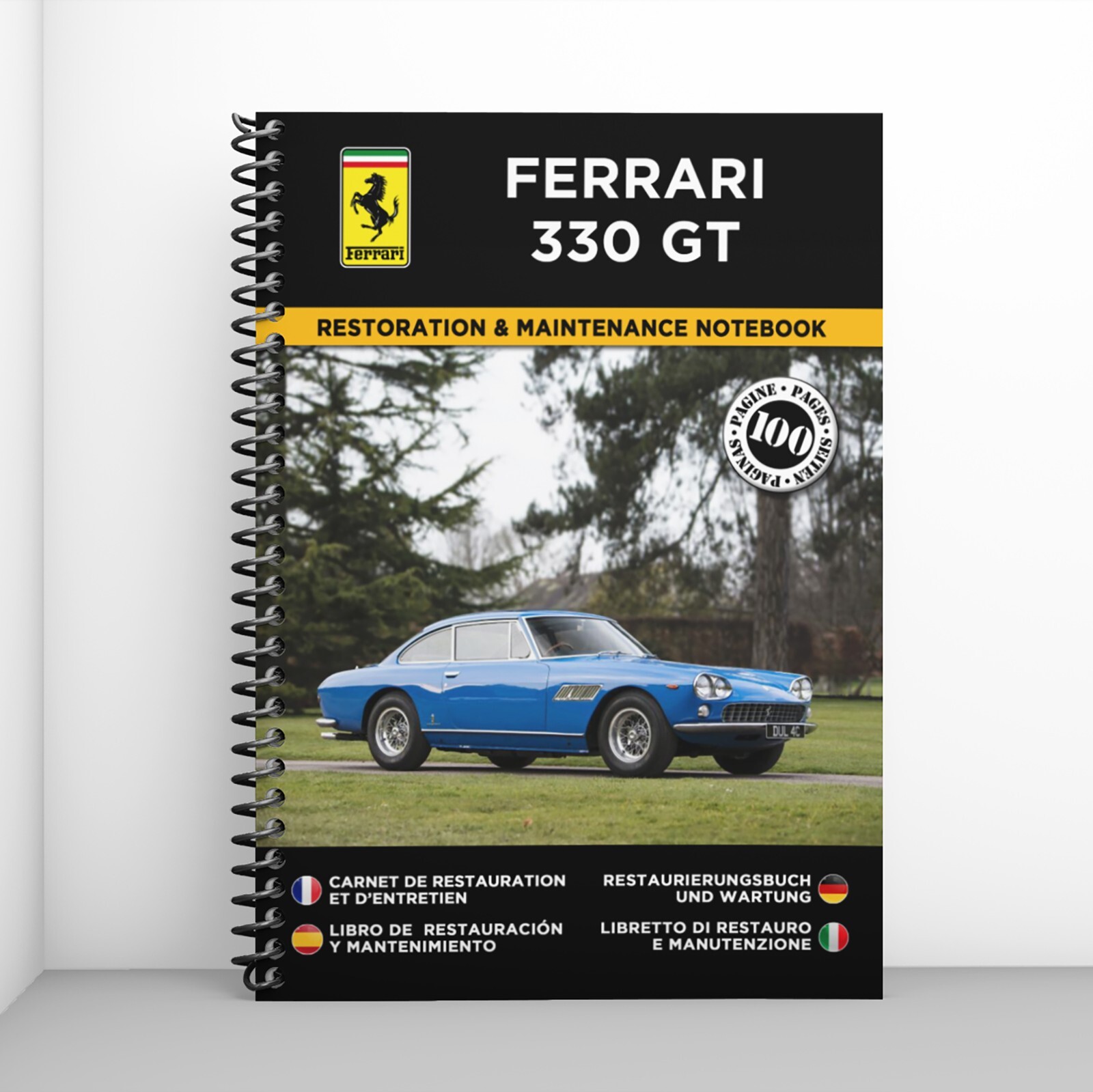 Ferrari 330 GT cahier de restauration revue technique carnet entretien voiture de collection v12