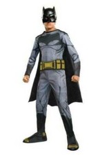 Batman 4/6 Halloween Costume Jumpsuit w/ Boot Tops 4 Pc Boys Justice League