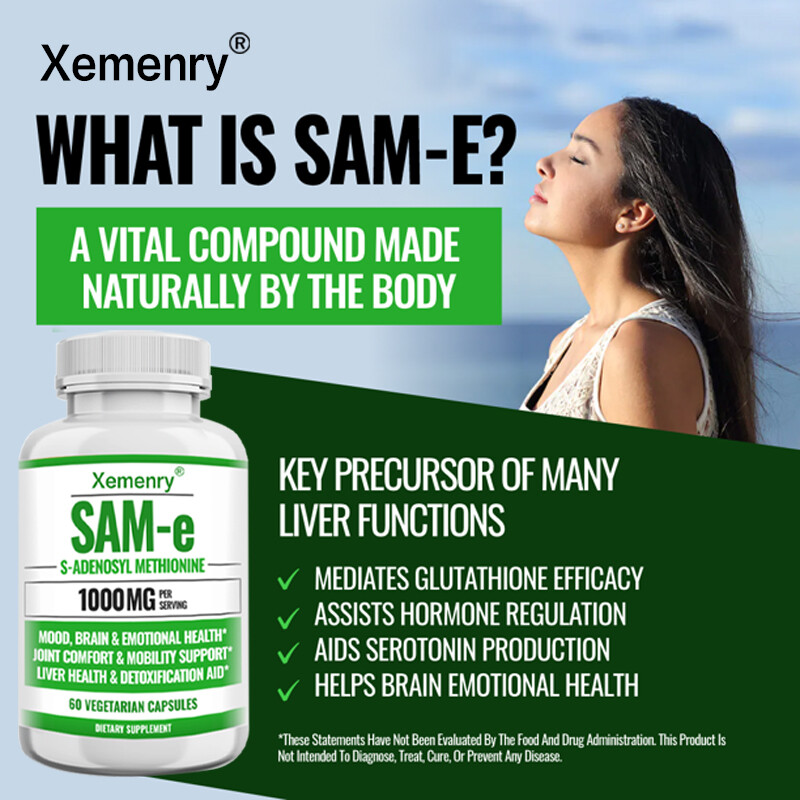 SAM-E Capsules 1000mg - Nervous System Joint Support, Bone Health Mood  Support