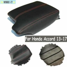 For Honda Accord   Leather Center Armrest Box Surface Cover Case 2013-2017