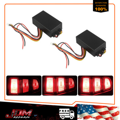3-Step Sequential Chase Flash Module Boxes For Car Turn Signal Light Universal