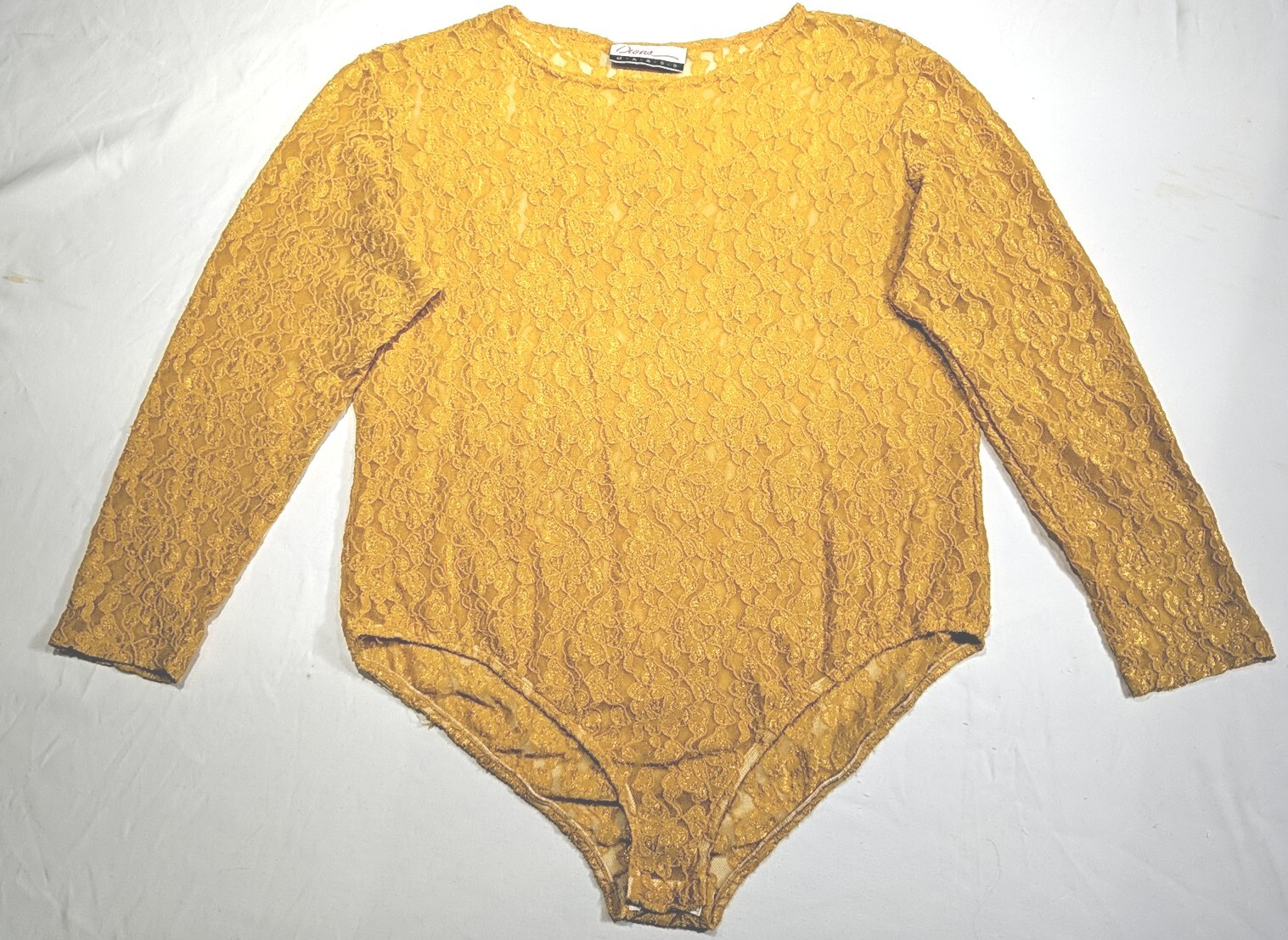 Body para mujer DIANAN MARCO talla grande 24 encaje amarillo