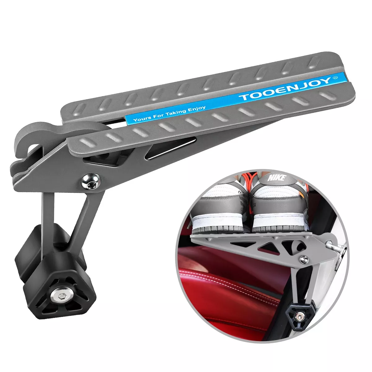 TOOENJOY Universal Car Door Step Foldable Roof Rack Foot Pedal Ladder SUV Truck