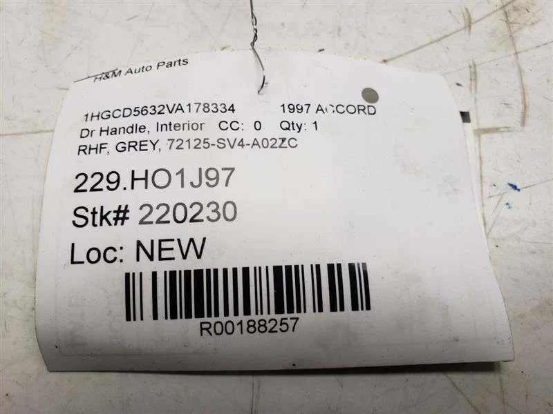 Manija de puerta interior Honda Accord 1994-1997 con interruptor OEM 72125-SV4-A02ZC Foto 4 de 4
