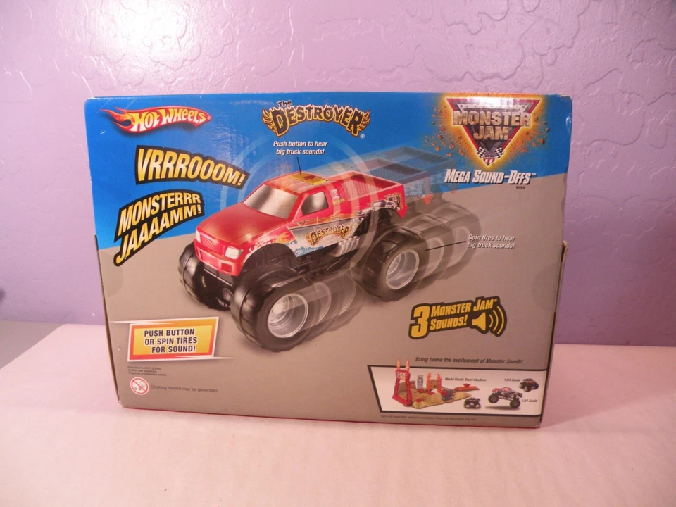 HOT WHEELS DESTROYER MEGA SOUND OFFS MONSTER TRUCK JAM DAN EVANS 2010 1/24 Scale - Image 4 of 4