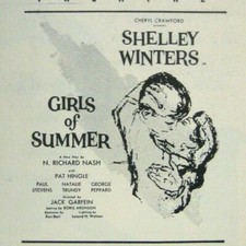Girls of Summer Program 1956 Shelley Winters Garfein Peppard Philadelphia Play