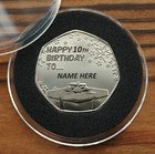Happy 10th Birthday Gift ( Your PERSONALISED NAME On Coin ) Metal Present, Party