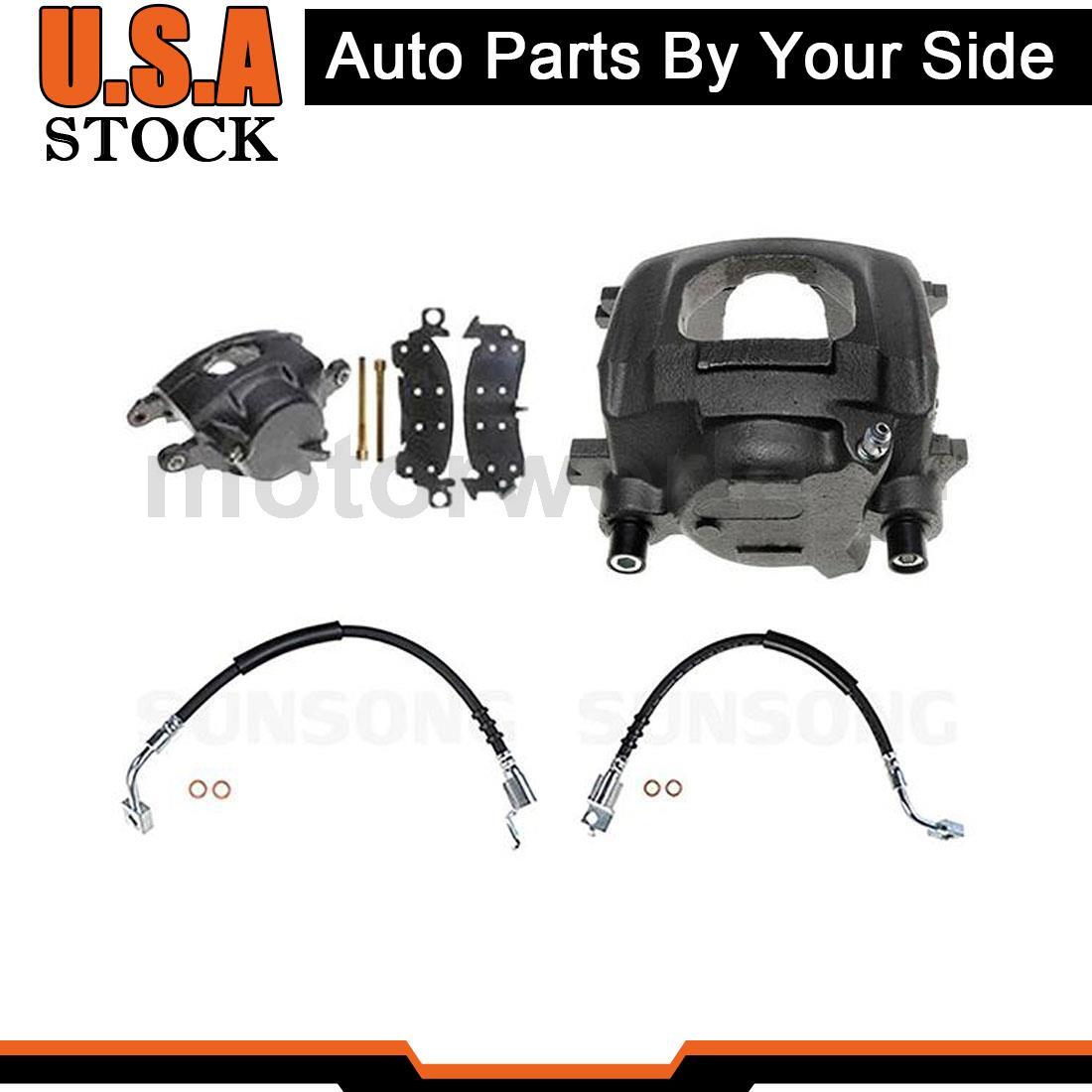 Front Brake Hose Line wtih Calipers Fits 1986 Jeep Cherokee Comanche