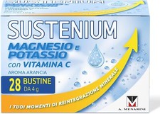 Sustenium Magnesio e Potassio con Sali Minerali Integratore Alimentare 28Bustine