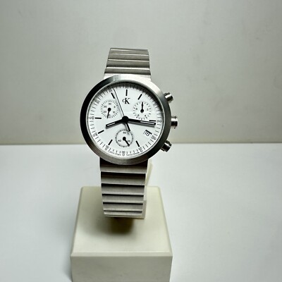 Calvin Klein Swiss Made Damenuhr Quarz mit Datum und Chronograph