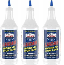 Lucas Oil 10278 Petroleum Engine Oil Additive Stop Seal Leak (1 Quart) Qty 3