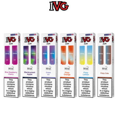 IVG Air Prefilled Pod Replacement | 20mg | 2ml | 2 PACKS IVG 2400 FAST  DISPATCH | eBay UK