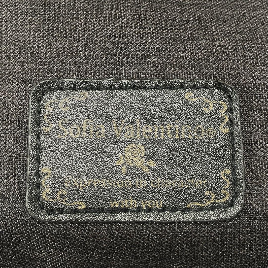 Sofia Valentino Mini Backpack Deep Pack Black Log… - image 14