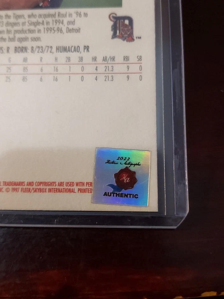 1997 Fleer Raul Casanova #95 Autographed C - Image 4 of 4