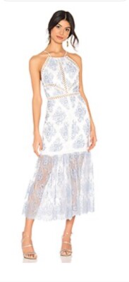 X NBD MAXI DRESS MIDI Lace White Blue Sydney Halter Bridal Engagement Brunch Nwt | eBay X NBD MAXI DRESS MIDI Lace White Blue Sydney Halter Bridal Engagement Brunch Nwt | eBay