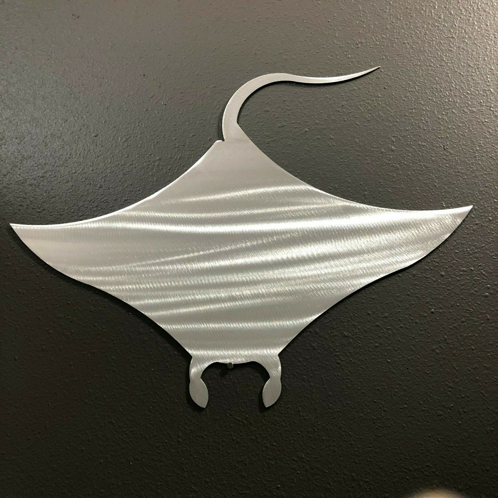 Manta Ray Metal Wall Art Skilwerx Colors 12 x 9 Ocean Nautical Marine Beach