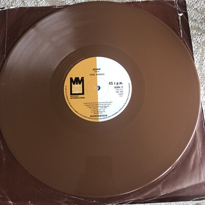 Carol Douglas-Burnin /Let s Get Down To Doing It Tonight 12  Brown Vinyl Single