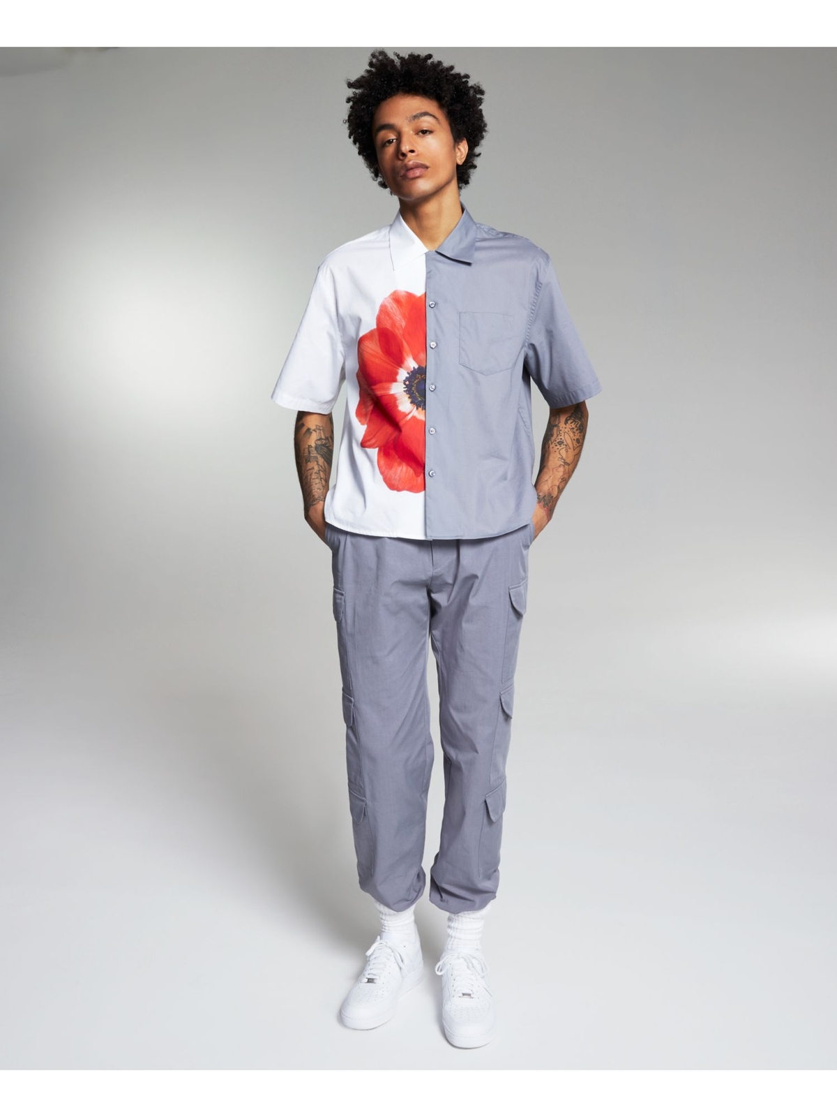 INC Мужские серые эластичные брюки классического кроя с талией 29