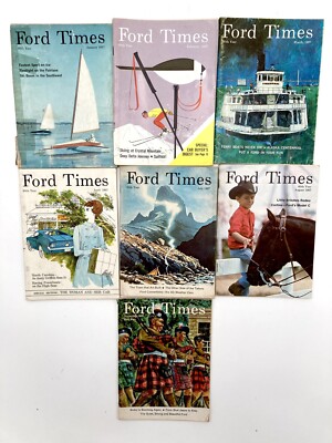 Ford Times magazine 1967 7 issues Automotive Vtg Cobra GT Travel Mustang Shelby