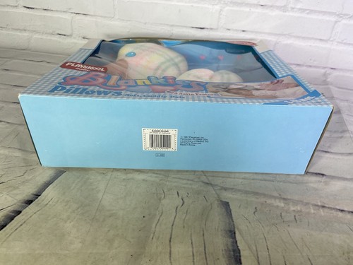Playskool Hasbro 1996 Baby Blankies Pillow Snuzzles Duck Plaid Plush Pastel NEW - Picture 18 of 23