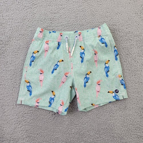 Johnnie-O Boys Swim Trunks (7) Youth Green Animal Performance Pockets - Picture 1 of 10