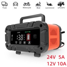 Smart 10a Automotive Battery Charger W Large Display Trickle Maintenance