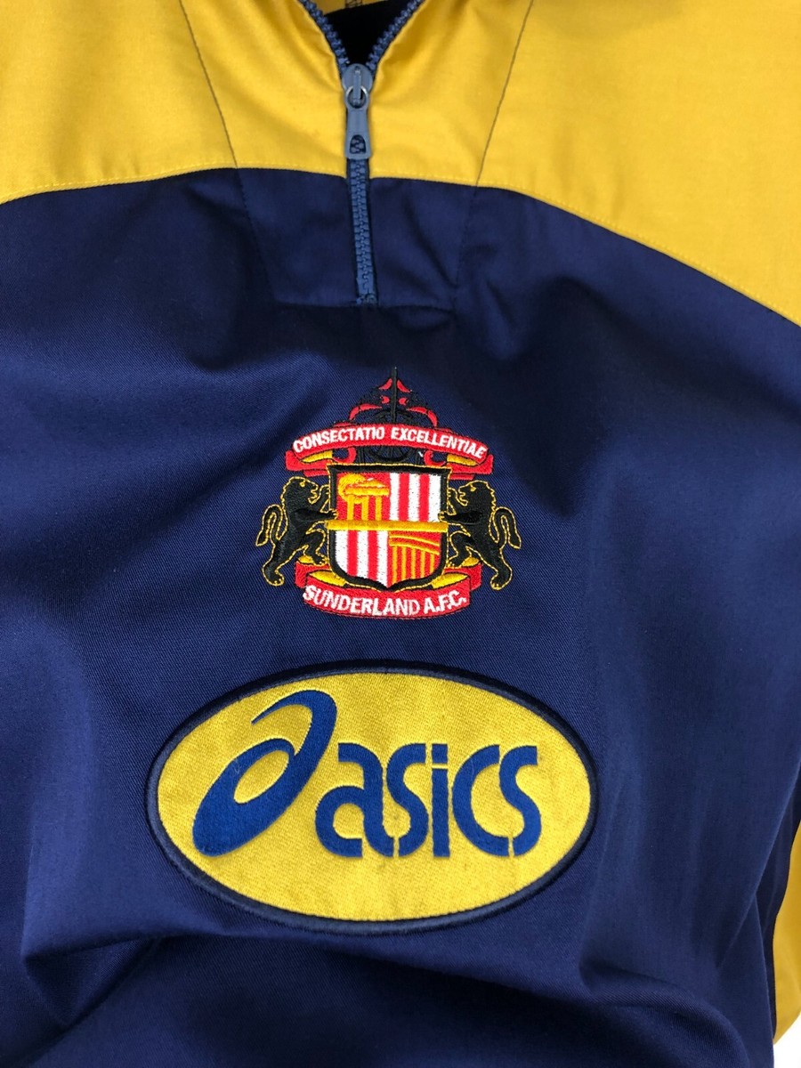 Vintage 90's Asics Sunderland Football Jacket Soccer Track Top