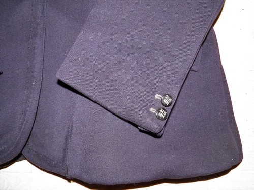 Damen 40" marineblau schwerer Wolljagdmantel mit Morpeth Jagd Knöpfen - Bild 4 von 7