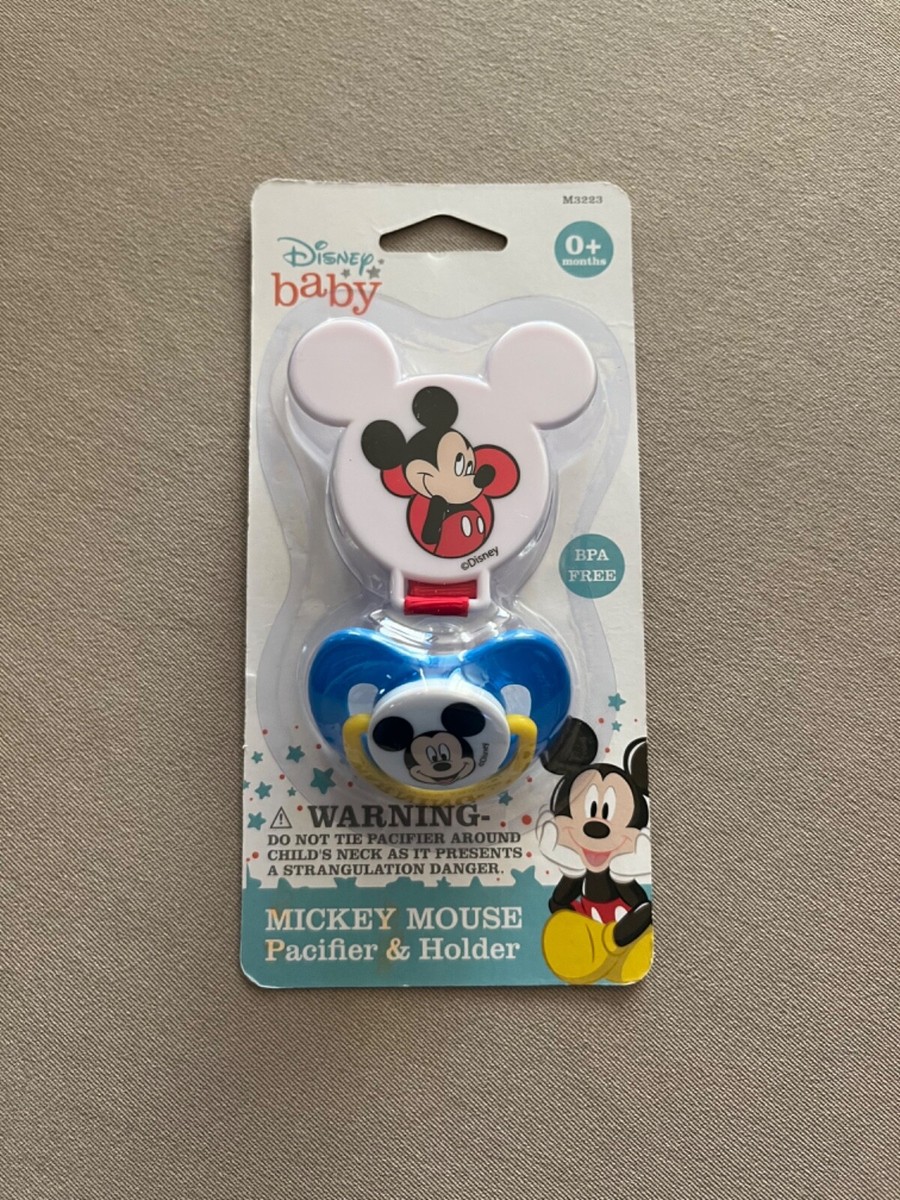 Disney Baby Mickey Mouse BPA Free Pacifier Pacifier Holder Set, New In  Package