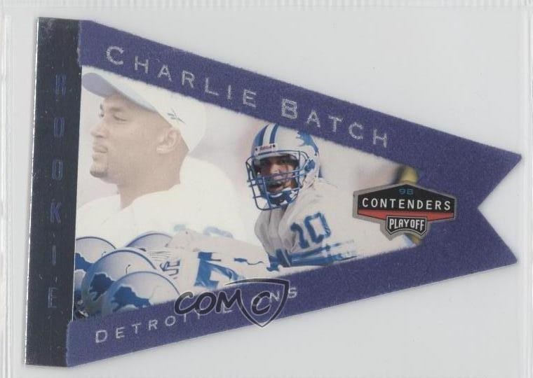 1998 Playoff Contenders Pennants Blue Charlie Batch #32 Rookie RC 0a1