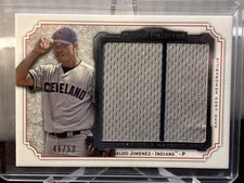 2012 Topps Museum Collection Momentous Material Jumbo Relic 46/50 Ubaldo Jimenez