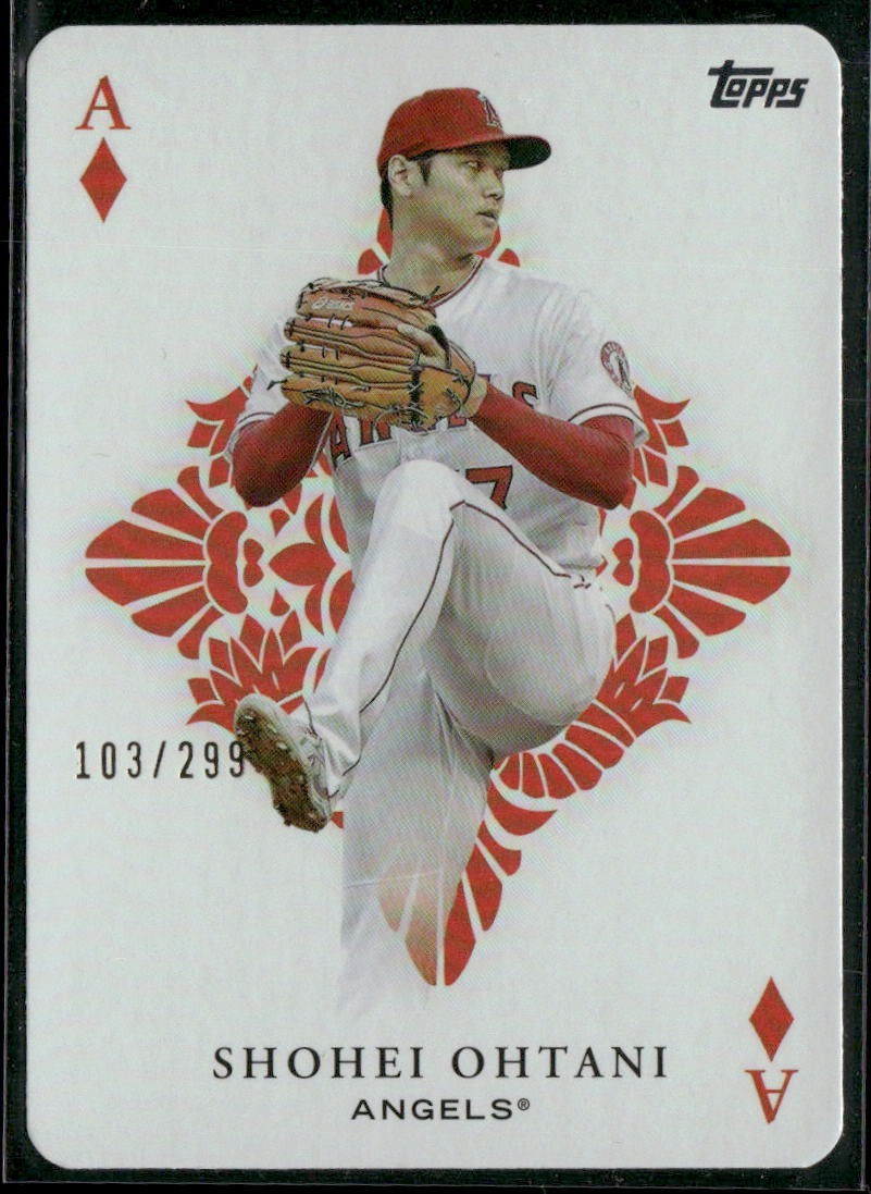 2023 Topps Series 1 Shohei Ohtani All Aces Black /299 #AA-11 Los Angeles Angels