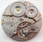 ANTIQUE 16s WALTHAM GRADE 630 17 JEWEL 17J OPEN FACE POCKET WATCH MOVEMENT
