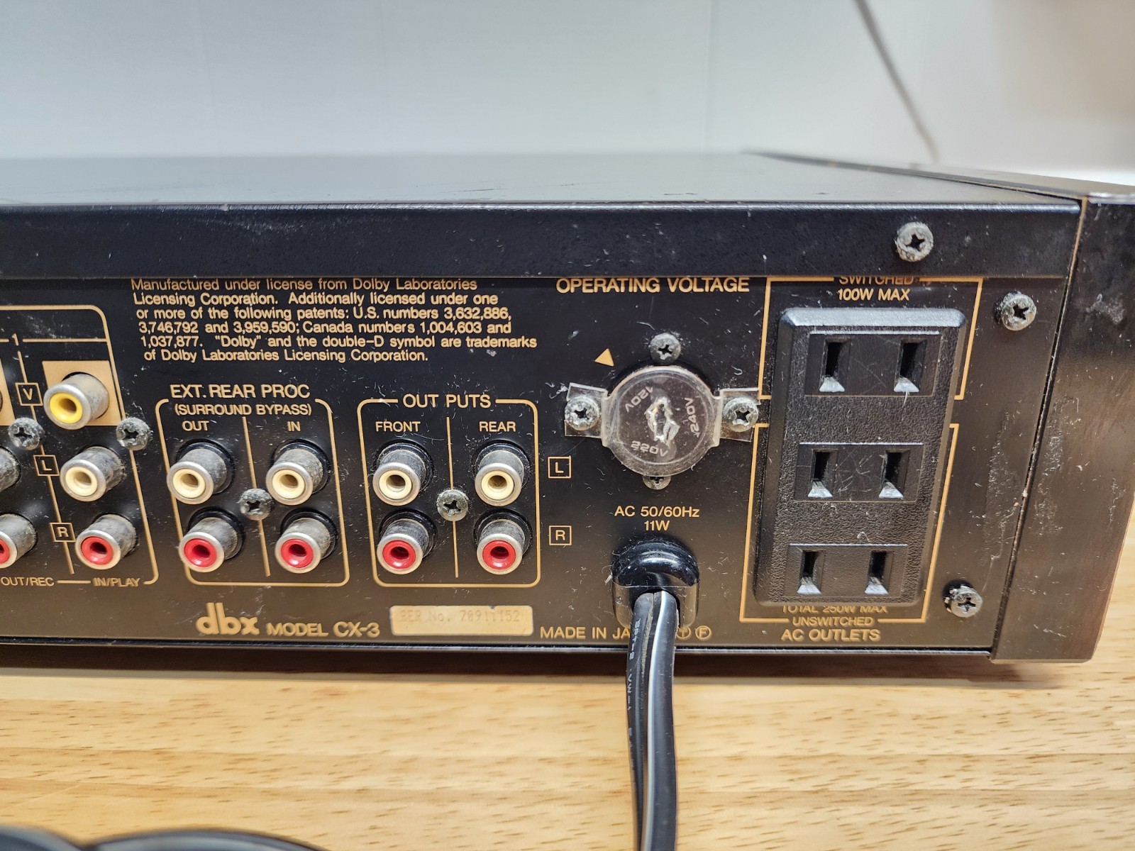DBX CX-3 Preamplifier
